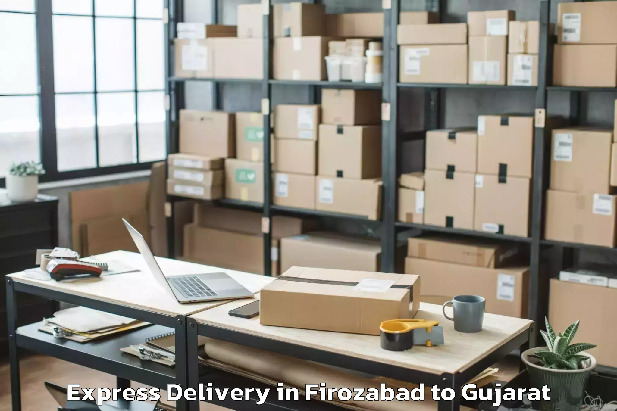 Leading Firozabad to Charotar University Of Science Express Delivery Provider